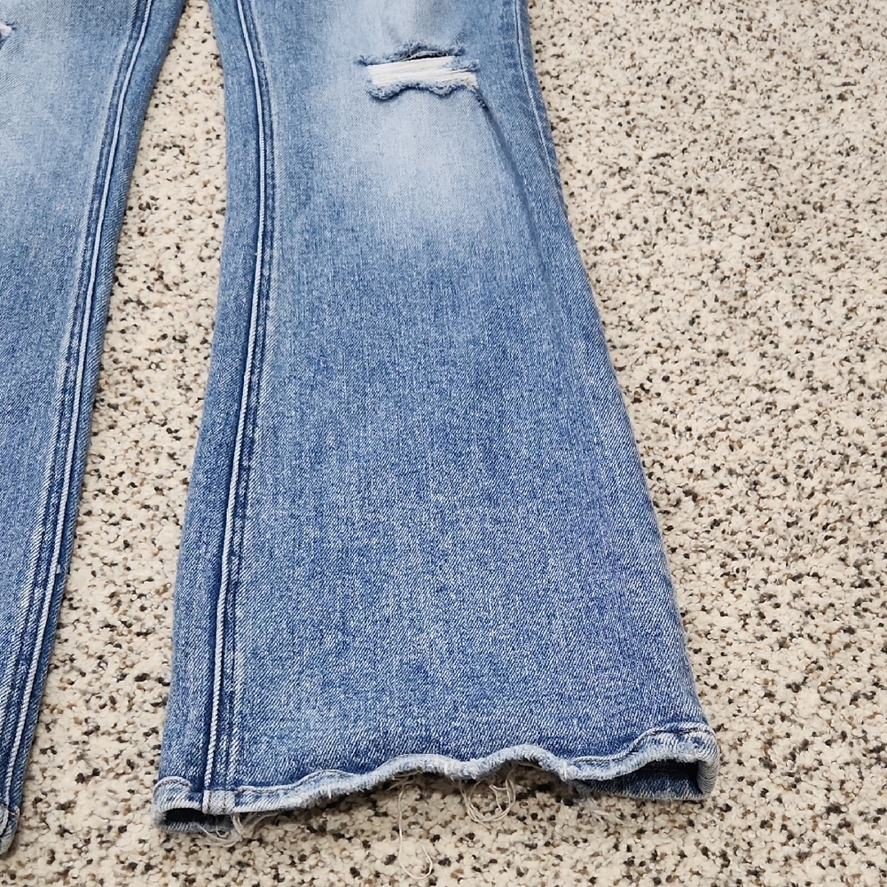 Flying Monkey Light Blue Flare Jeans - Picture 2 of 14